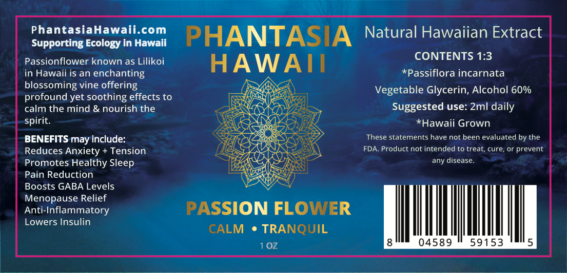 Passionflower (Lilikoi) Tincture